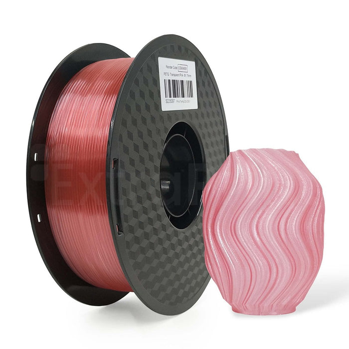 4 x PETG 3D Filament 1.75mm Transparent Pink - 1KG