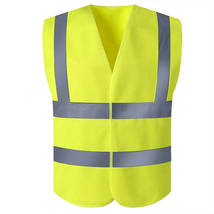 10-Pack Reflective Vest Safety Workwear Unisex High Visibility - 2XL
