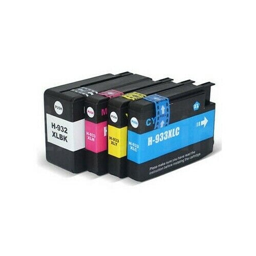 2 sets of 4 Pack HP 932XL + 933XL Generic High Yield Inkjet Cartridges CN053AA - CN056AA [2BK,2C,2M,2Y]
