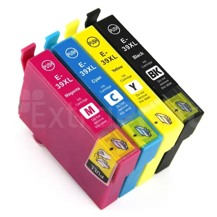 8 Pack Generic for Epson 39XL High Yield Inkjet Cartridges C13T04L192 - C13T04L492 [2BK, 2C, 2M, 2Y]