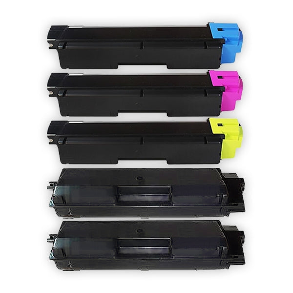 5 Pack Compatible for TK-594 TK594 Toner Cartridges suitable for Kyocera FS-C2026MFP, FS-C2126MFP, FS-C2526MFP, FS-C2626MFP, FS-C5250DN, M-6026CDN, M-6526CDN, P-6026CDN [2BK,1C,1M,1Y]