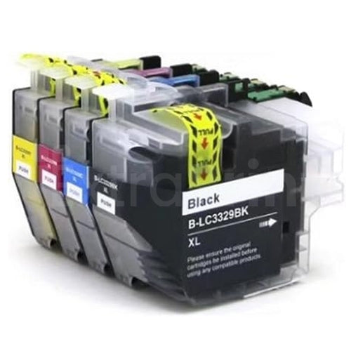10 Pack Generic Brother LC-3329XL LC3329XL High Yield Ink Cartridges Combo [4BK, 2C, 2M, 2Y]