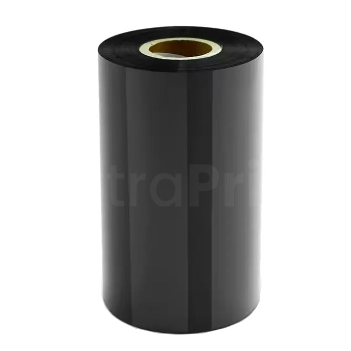 Wax Resin 55mm x 70m Thermal Transfer Black Ribbon for Zebra TLP2824 and 2-Inch Thermal Transfer Printers - 30 Rolls