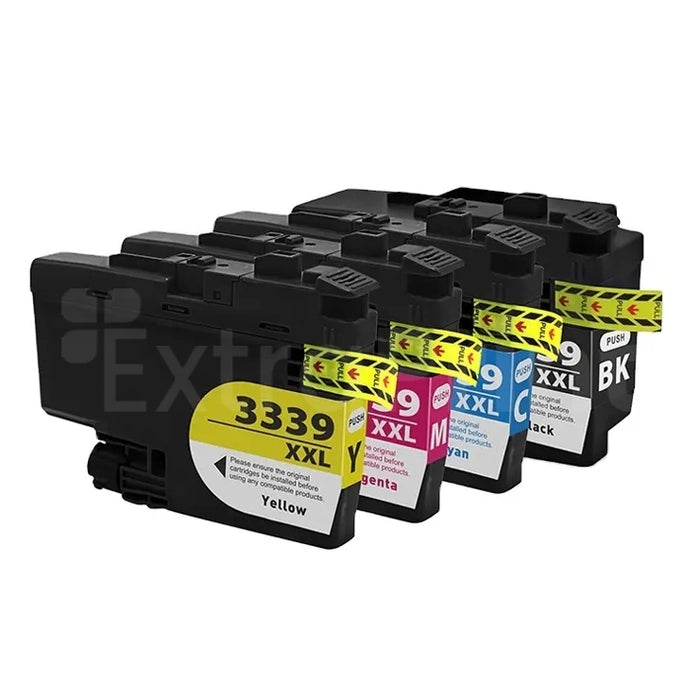 5 Pack Generic Brother LC-3339XL LC3339XL High Yield Ink Cartridge Combo [2BK, 1C, 1M, 1Y]