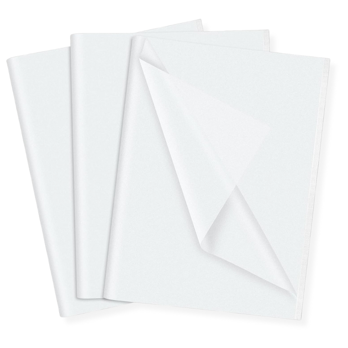 Tissue Paper 500mm x 750mm 17gsm  - White (Pack of 5000 sheets)