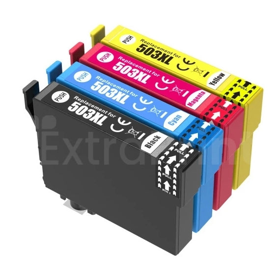 8 Pack Generic for Epson 503XL High Yield Inkjet Cartridge Combo C13T09R192 - C13T09R492 [2BK,2C,2M,2Y]
