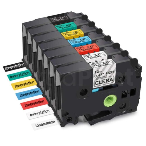 3 x Generic Brother TZe-661 TZe661 36mm Black Text on Yellow Laminated Tape - 8 meters