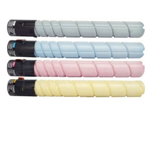 4 Pack Konica Minolta BIZHUB C224 / C284 / C364 TN-321 TN321 Generic Toner Cartridges A33K190 - A33K490 [1BK,1C,1M,1Y]