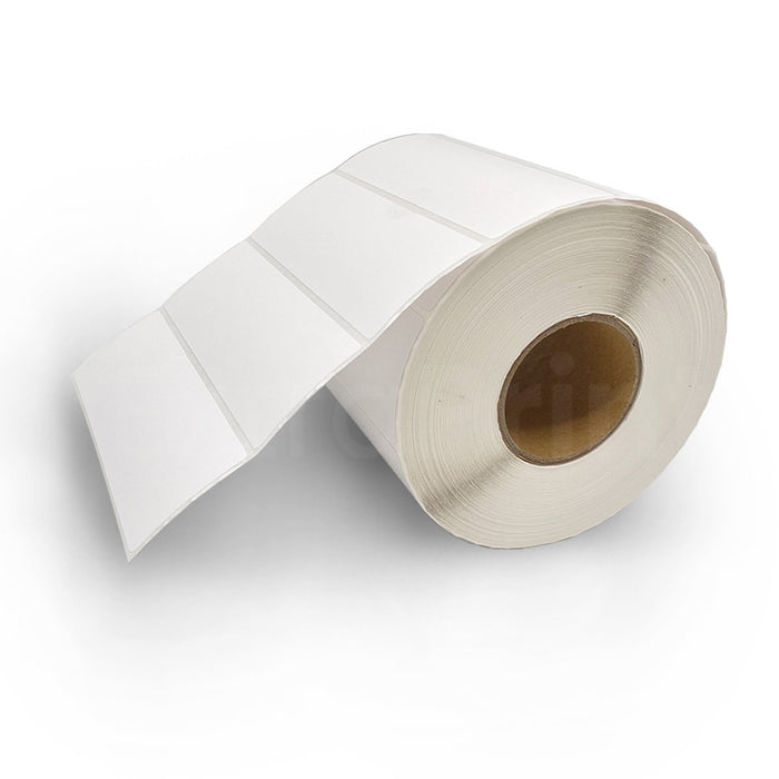 12 Rolls 100mm X 35mm Perforated Direct Thermal Labels White - 1400 Labels per Roll