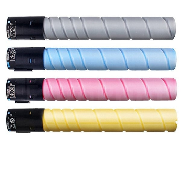 4 Pack Konica Minolta BIZHUB C454 / C554 TN-512 TN512 Generic Toner Cartridge A33K192 - A33K492 [1BK,1C,1M,1Y]