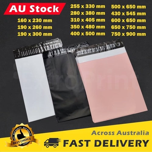 1000PCS Pink Courier Bags 310mm x 405mm Mailing Satchels Self-Sealing Poly Mailer