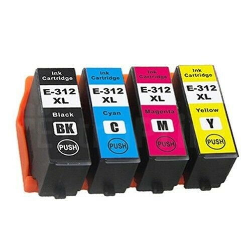 4 Pack Generic for Epson 312XL High Yield Inkjet Cartridge Combo [1BK,1C,1M,1Y]