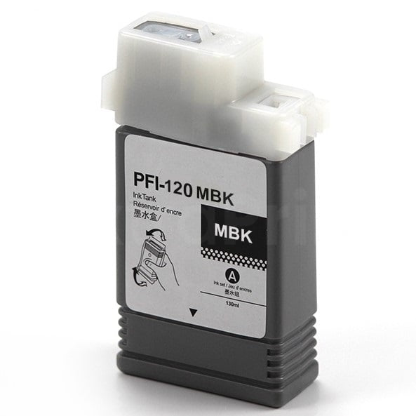 Generic Canon PFI-120MBK PFI120MBK Matte Black Ink Cartridge - 130ML