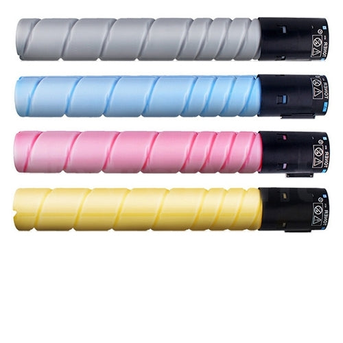 4 Pack Konica Minolta BIZHUB C458 / C558 / C658 TN-514 TN514 Generic Toner Cartridges A9E8190 - A9E8490 [1BK,1C,1M,1Y]